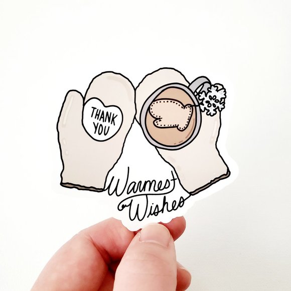 LB048 Warmest Wishes Thanks Sticker [Price Firm] - Picture 6 of 8